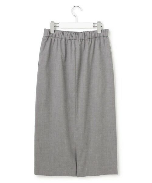 L size ONWARD(大きいサイズ) / エルサイズオンワード ミニ・ひざ丈スカート | 【洗える】T/Wブロード ナロースカート | 詳細4