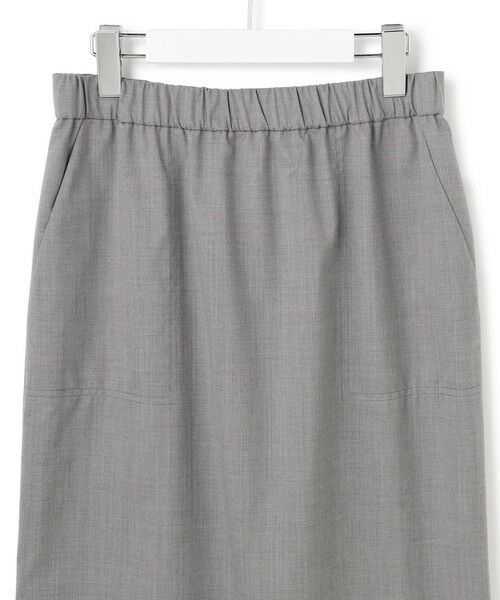 L size ONWARD(大きいサイズ) / エルサイズオンワード ミニ・ひざ丈スカート | 【洗える】T/Wブロード ナロースカート | 詳細5