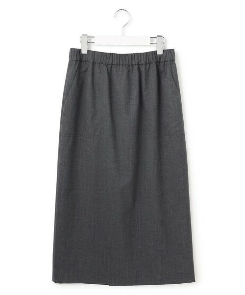 L size ONWARD(大きいサイズ) / エルサイズオンワード ミニ・ひざ丈スカート | 【洗える】T/Wブロード ナロースカート | 詳細13