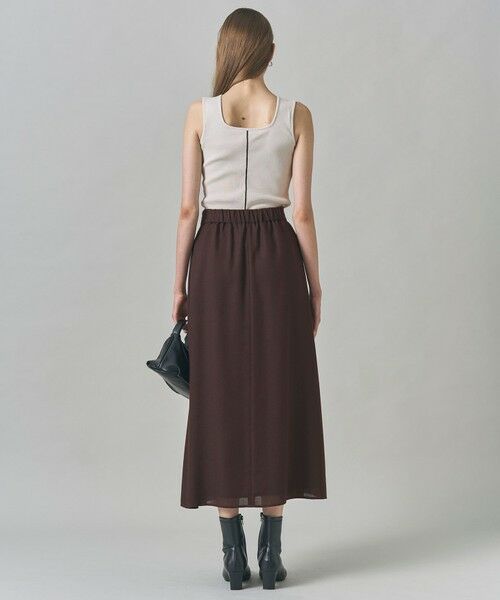 L size ONWARD(大きいサイズ) / エルサイズオンワード ミニ・ひざ丈スカート | 【洗える】 シアービエラ フレアスカート | 詳細2