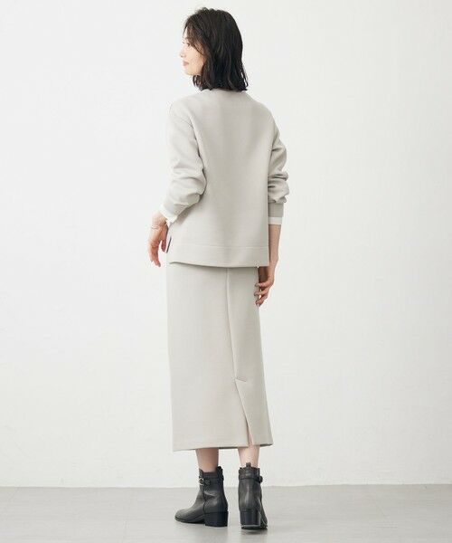 L size ONWARD(大きいサイズ) / エルサイズオンワード ミニ・ひざ丈スカート | ダンボールジャージー ナロー スカート | 詳細8