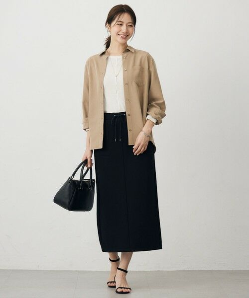 L size ONWARD(大きいサイズ) / エルサイズオンワード ミニ・ひざ丈スカート | 【WEB限定】リブダンボール スカート | 詳細11