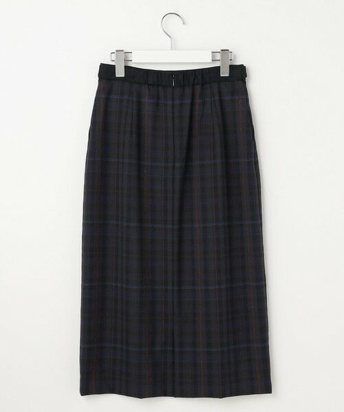 L size ONWARD(大きいサイズ) / エルサイズオンワード ミニ・ひざ丈スカート | milledタータンラメチェック ナロー スカート | 詳細8