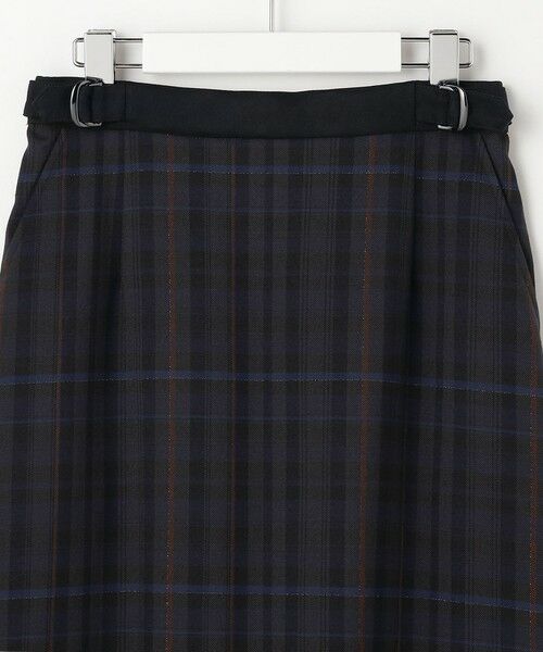 L size ONWARD(大きいサイズ) / エルサイズオンワード ミニ・ひざ丈スカート | milledタータンラメチェック ナロー スカート | 詳細9