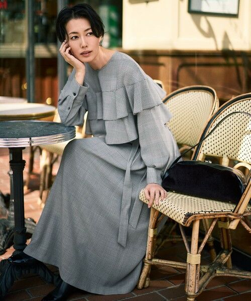 L size ONWARD(大きいサイズ) / エルサイズオンワード ミニ・ひざ丈スカート | 【カタログ掲載】TWハイツイストビエラ スカート | 詳細10