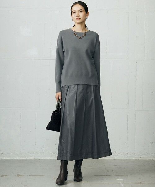 L size ONWARD(大きいサイズ) / エルサイズオンワード ミニ・ひざ丈スカート | 【カタログ掲載】ラスタータイプライター スカート | 詳細9