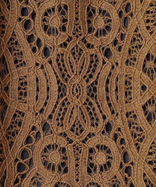 L size ONWARD(大きいサイズ) / エルサイズオンワード ミニ・ひざ丈スカート | 【SHIHOさん着用】バイカラーレース スカート | 詳細12