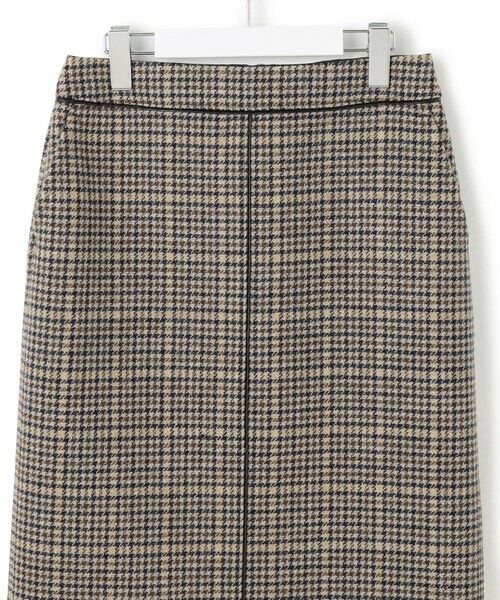 L size ONWARD(大きいサイズ) / エルサイズオンワード ミニ・ひざ丈スカート | 【見上愛さん着用】ボンディングチェックツイード Iライン スカート | 詳細15