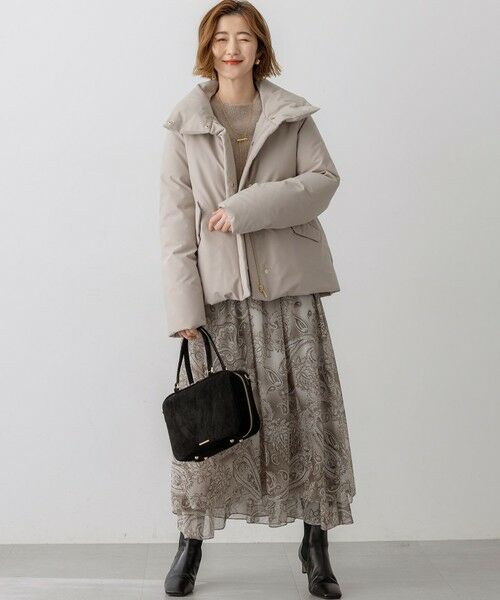 L size ONWARD(大きいサイズ) / エルサイズオンワード ミニ・ひざ丈スカート | 【洗える】Erica クレープペイズリープリント スカート | 詳細6