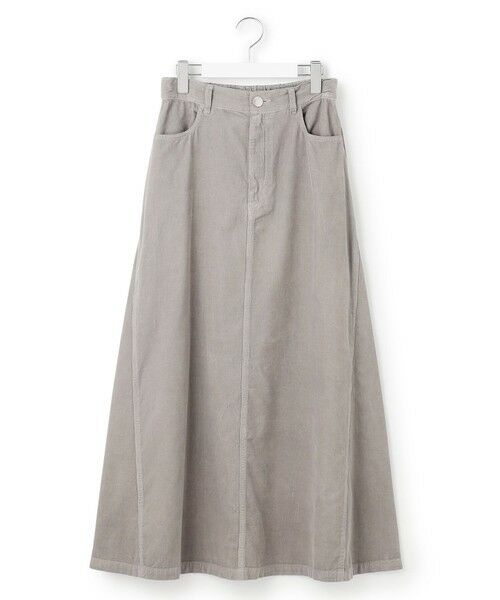 L size ONWARD(大きいサイズ) / エルサイズオンワード ミニ・ひざ丈スカート | 【Oggi11月号掲載/洗える】コットン コーデュロイ スカート | 詳細6