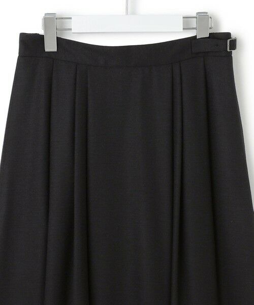 L size ONWARD(大きいサイズ) / エルサイズオンワード ミニ・ひざ丈スカート | 【洗える】ウールミルドジャージー タック スカート | 詳細12
