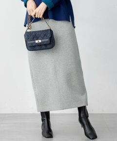 L size ONWARD(大きいサイズ) / エルサイズオンワード ミニ・ひざ丈スカート | 【洗える】コットンエアーダンボール Iライン スカート