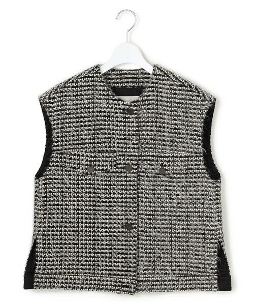 L size ONWARD(大きいサイズ) / エルサイズオンワード ベスト | フェザーツイード ベスト | 詳細10