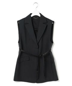 L size ONWARD(大きいサイズ) / エルサイズオンワード ベスト | 【WEB＆一部店舗限定】SerikaWorsted  テーラードジレ