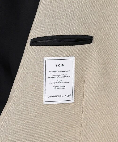 L size ONWARD(大きいサイズ) / エルサイズオンワード ベスト | 【WEB＆一部店舗限定】SerikaWorsted  テーラードジレ | 詳細8