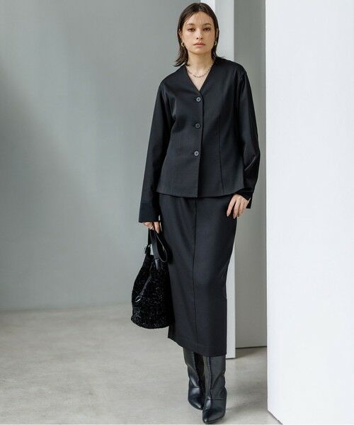 L size ONWARD(大きいサイズ) / エルサイズオンワード シャツ・ブラウス | 【裏起毛】 ウォームサテン カーディガンブラウス | 詳細17