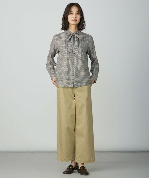 L size ONWARD(大きいサイズ) / エルサイズオンワード シャツ・ブラウス | サイロチェック ストライプ ブラウス | 詳細19