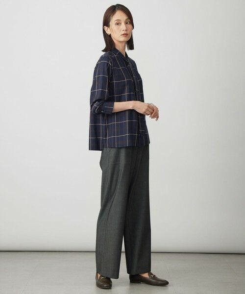 L size ONWARD(大きいサイズ) / エルサイズオンワード シャツ・ブラウス | サイロチェック ストライプ ブラウス | 詳細30