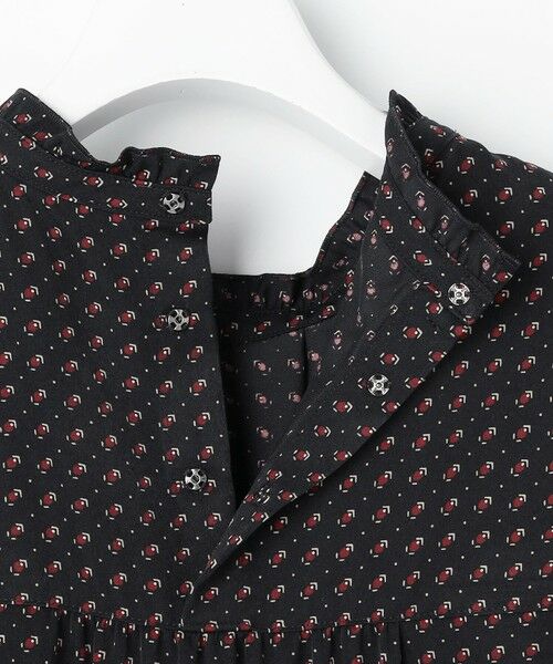 L size ONWARD(大きいサイズ) / エルサイズオンワード シャツ・ブラウス | スエード幾何プリント ブラウス | 詳細14