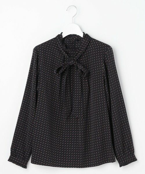 L size ONWARD(大きいサイズ) / エルサイズオンワード シャツ・ブラウス | スエード幾何プリント ブラウス | 詳細9