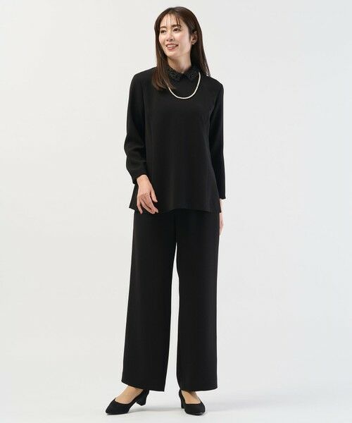 L size ONWARD(大きいサイズ) / エルサイズオンワード シャツ・ブラウス | 【セットアップ対応・2way】セラテリーダブルクロス ブラウス | 詳細4