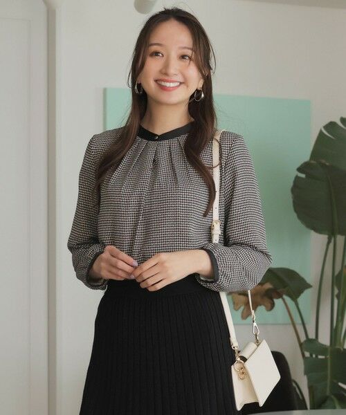 L size ONWARD(大きいサイズ) / エルサイズオンワード シャツ・ブラウス | 【裏起毛】エニポカ バンドカラー ブラウス | 詳細12