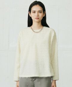 L size ONWARD(大きいサイズ) / エルサイズオンワード シャツ・ブラウス | 【カタログ掲載】ループカットジャカードプルオーバー ブラウス