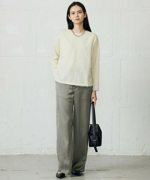 L size ONWARD(大きいサイズ) / エルサイズオンワード シャツ・ブラウス | 【カタログ掲載】ループカットジャカードプルオーバー ブラウス | 詳細2