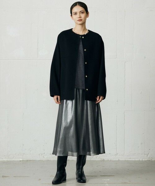 L size ONWARD(大きいサイズ) / エルサイズオンワード シャツ・ブラウス | 【カタログ掲載】ループカットジャカードプルオーバー ブラウス | 詳細5