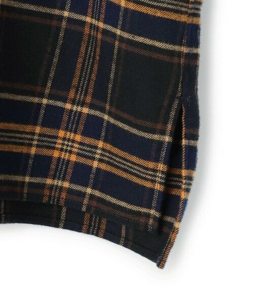 L size ONWARD(大きいサイズ) / エルサイズオンワード シャツ・ブラウス | 【Lサイズ限定】ブラッシュド ビエラチェック ノーカラーブラウス | 詳細20