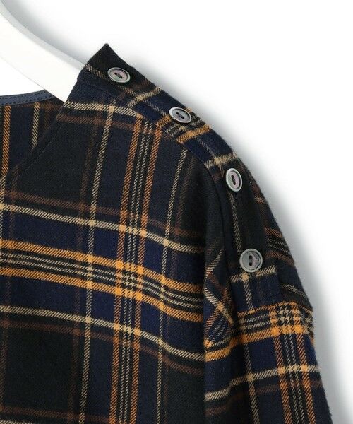 L size ONWARD(大きいサイズ) / エルサイズオンワード シャツ・ブラウス | 【Lサイズ限定】ブラッシュド ビエラチェック ノーカラーブラウス | 詳細21