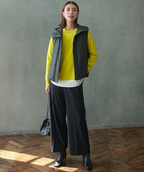 L size ONWARD(大きいサイズ) / エルサイズオンワード ダウンジャケット・ベスト | 【撥水加工】ADSダウン フーデット ベスト | 詳細7