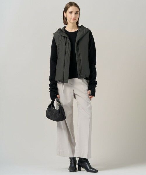 L size ONWARD(大きいサイズ) / エルサイズオンワード ダウンジャケット・ベスト | 【撥水加工】ADSダウン フーデット ベスト | 詳細8