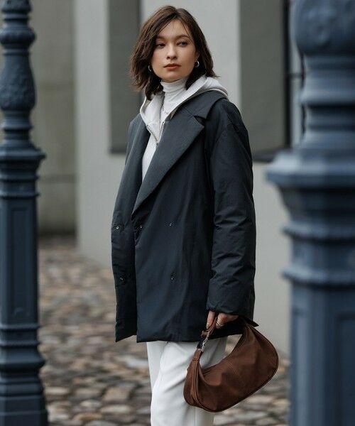 L size ONWARD(大きいサイズ) / エルサイズオンワード ダウンジャケット・ベスト | 【撥水加工】ADSダウン Pコート | 詳細17