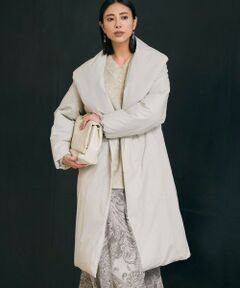 L size ONWARD(大きいサイズ) / エルサイズオンワード ダウンジャケット・ベスト | 【撥水加工】ADS ダウン ショールカラーロングコート