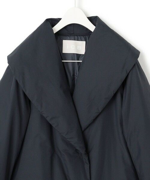 L size ONWARD(大きいサイズ) / エルサイズオンワード ダウンジャケット・ベスト | 【撥水加工】ADS ダウン ショールカラーロングコート | 詳細9