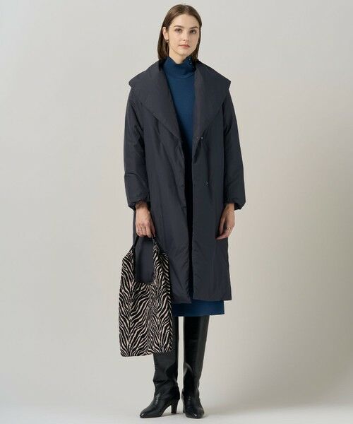 L size ONWARD(大きいサイズ) / エルサイズオンワード ダウンジャケット・ベスト | 【撥水加工】ADS ダウン ショールカラーロングコート | 詳細6