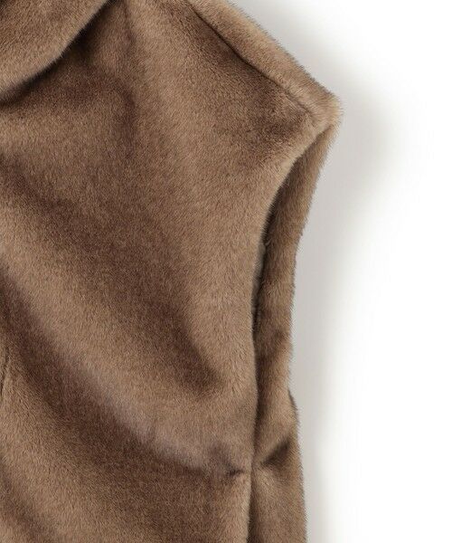 L size ONWARD(大きいサイズ) / エルサイズオンワード その他アウター | 【洗える】ミンクライクファー フーディジレ コート | 詳細5