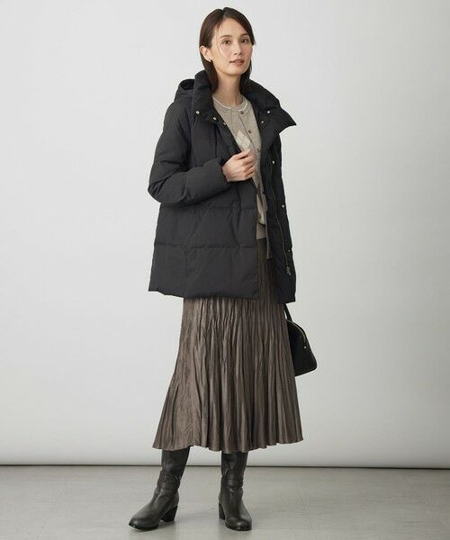 L size ONWARD(大きいサイズ) / エルサイズオンワード ダウンジャケット・ベスト | 【洗える・2way】タフタダウン ミドル丈 コート | 詳細18