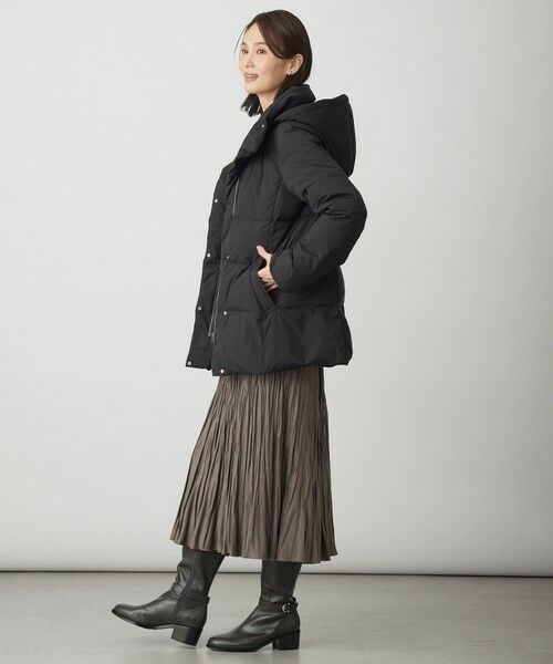 L size ONWARD(大きいサイズ) / エルサイズオンワード ダウンジャケット・ベスト | 【洗える・2way】タフタダウン ミドル丈 コート | 詳細19