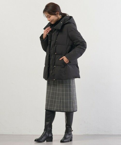 L size ONWARD(大きいサイズ) / エルサイズオンワード ダウンジャケット・ベスト | 【洗える・2way】タフタダウン ミドル丈 コート | 詳細17