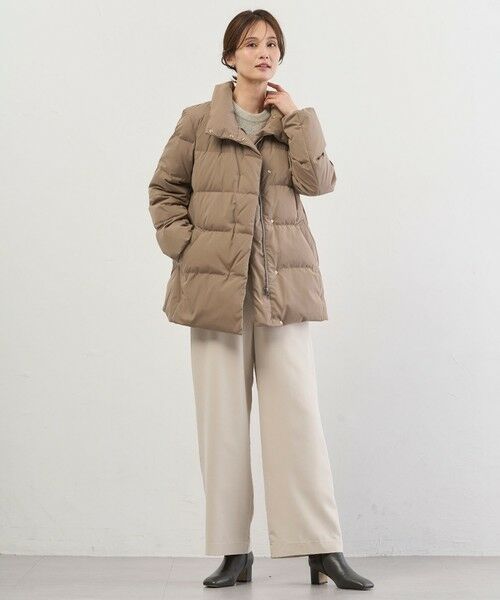 L size ONWARD(大きいサイズ) / エルサイズオンワード ダウンジャケット・ベスト | 【洗える・2way】タフタダウン ミドル丈 コート | 詳細25