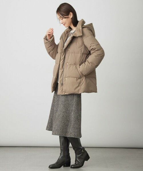 L size ONWARD(大きいサイズ) / エルサイズオンワード ダウンジャケット・ベスト | 【洗える・2way】タフタダウン ミドル丈 コート | 詳細29