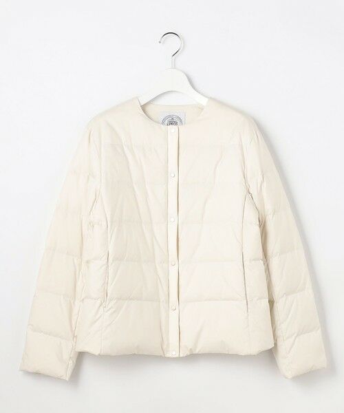 L size ONWARD(大きいサイズ) / エルサイズオンワード ダウンジャケット・ベスト | 【洗える】ライトダウン ノーカラー ジャケット | 詳細5