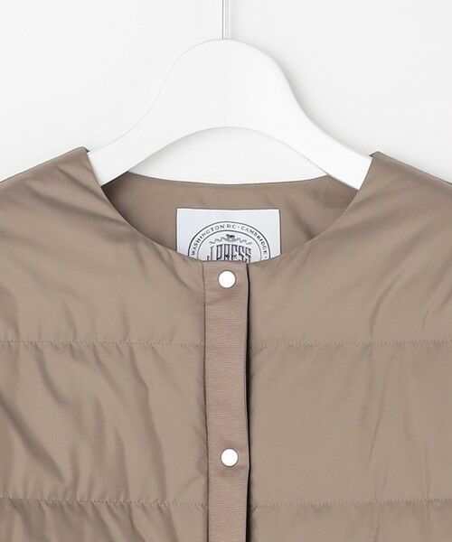 L size ONWARD(大きいサイズ) / エルサイズオンワード ダウンジャケット・ベスト | 【洗える】ライトダウン ノーカラー ジャケット | 詳細12