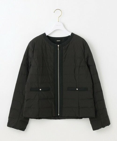 L size ONWARD(大きいサイズ) / エルサイズオンワード ダウンジャケット・ベスト | 【2WAY】ノーカラーダウン ジャケット | 詳細6