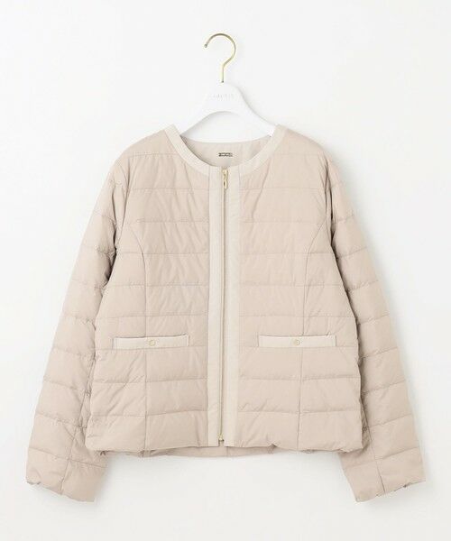 L size ONWARD(大きいサイズ) / エルサイズオンワード ダウンジャケット・ベスト | 【2WAY】ノーカラーダウン ジャケット | 詳細8