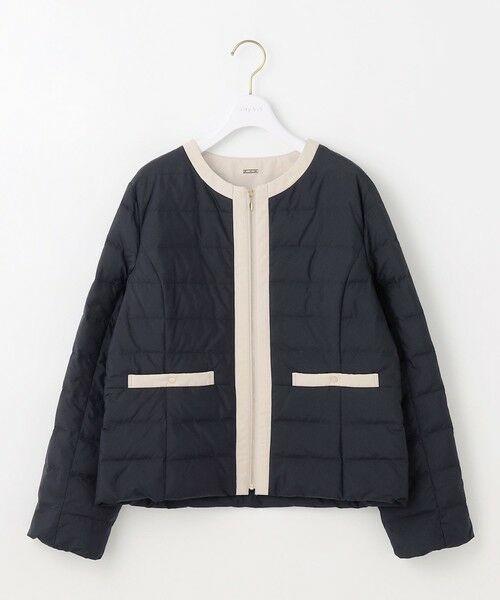 L size ONWARD(大きいサイズ) / エルサイズオンワード ダウンジャケット・ベスト | 【2WAY】ノーカラーダウン ジャケット | 詳細13