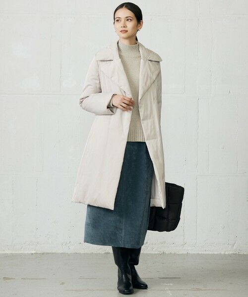 L size ONWARD(大きいサイズ) / エルサイズオンワード ダウンジャケット・ベスト | 【17号サイズまで展開】ブライトダウン コート | 詳細1