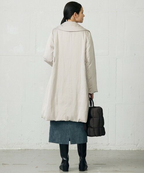 L size ONWARD(大きいサイズ) / エルサイズオンワード ダウンジャケット・ベスト | 【17号サイズまで展開】ブライトダウン コート | 詳細2